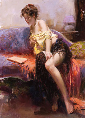 Pino Daeni replica painting Pino7