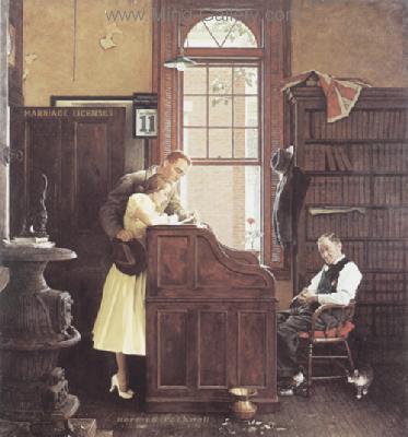 Norman  Rockwell replica painting ROC0012