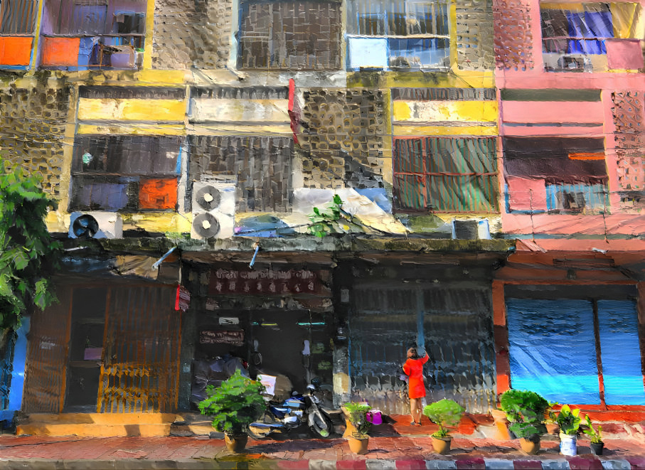 Bangkok Cityscape painting on canvas TBK0007