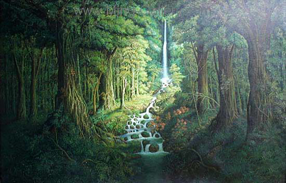 Tropical Landscape painting on canvas TLS0001