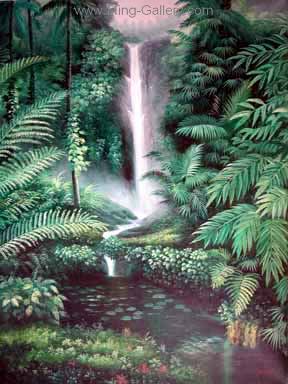 Tropical Landscape painting on canvas TLS0011