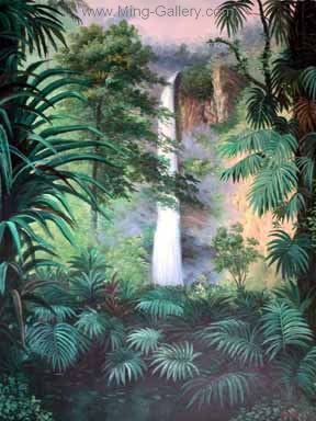Tropical Landscape painting on canvas TLS0013
