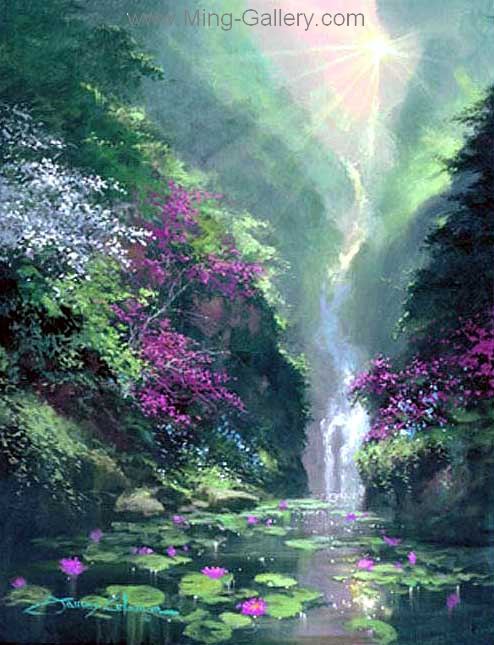 Tropical Landscape painting on canvas TLS0016