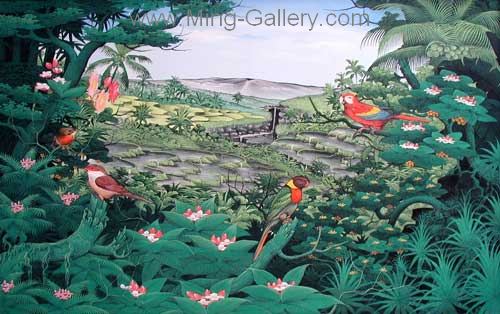 Tropical Landscape painting on canvas TLS0024