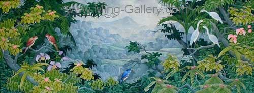 Tropical Landscape painting on canvas TLS0025