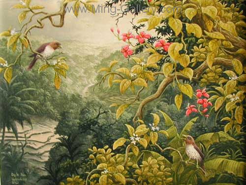 Tropical Landscape painting on canvas TLS0032
