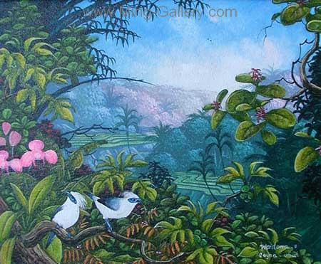 Tropical Landscape painting on canvas TLS0033