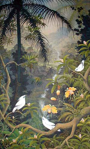 Tropical Landscape painting on canvas TLS0035
