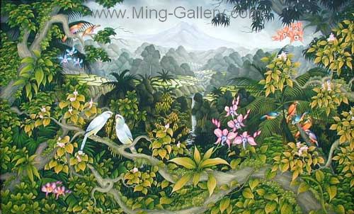 Tropical Landscape painting on canvas TLS0038