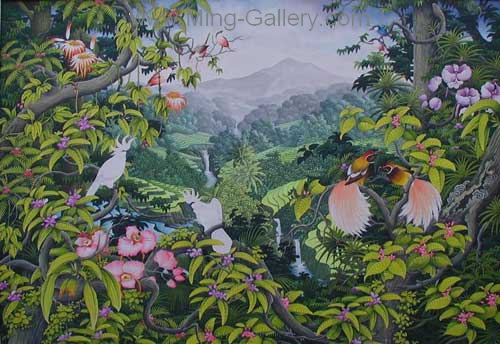 Tropical Landscape painting on canvas TLS0039