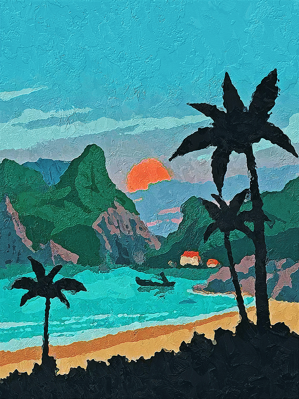 Phuket painting on canvas TPP0002