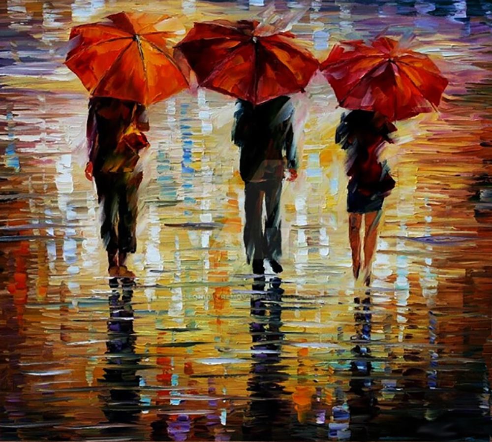 Thai Rainy Season painting on canvas TSM0002