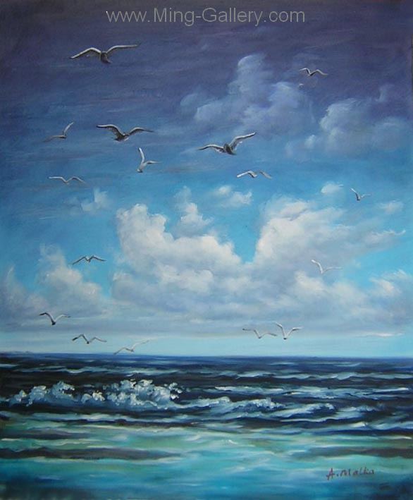 TSS0030 - Tropical Seascape Oil Painting for Sale