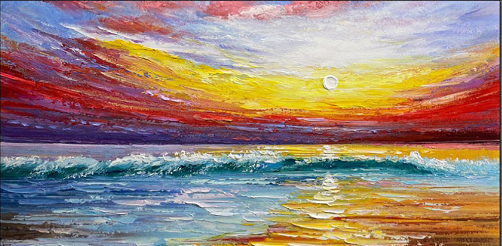 Tropical Seascape painting on canvas TSS0092
