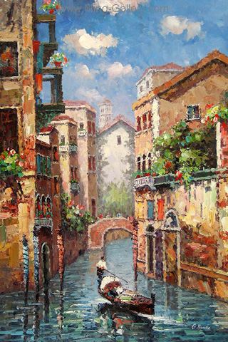 Venice painting on canvas VEN0032