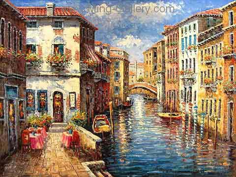 Venice painting on canvas VEN0049