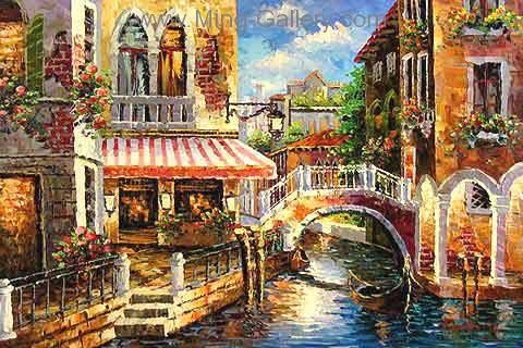 Venice painting on canvas VEN0054