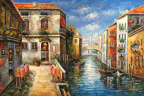 Venice painting on canvas VEN0056