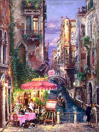 Venice painting on canvas VEN0058