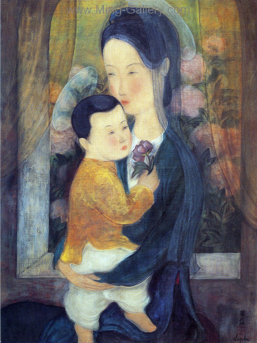 Vietnamese Le Pho painting on canvas VNL0004