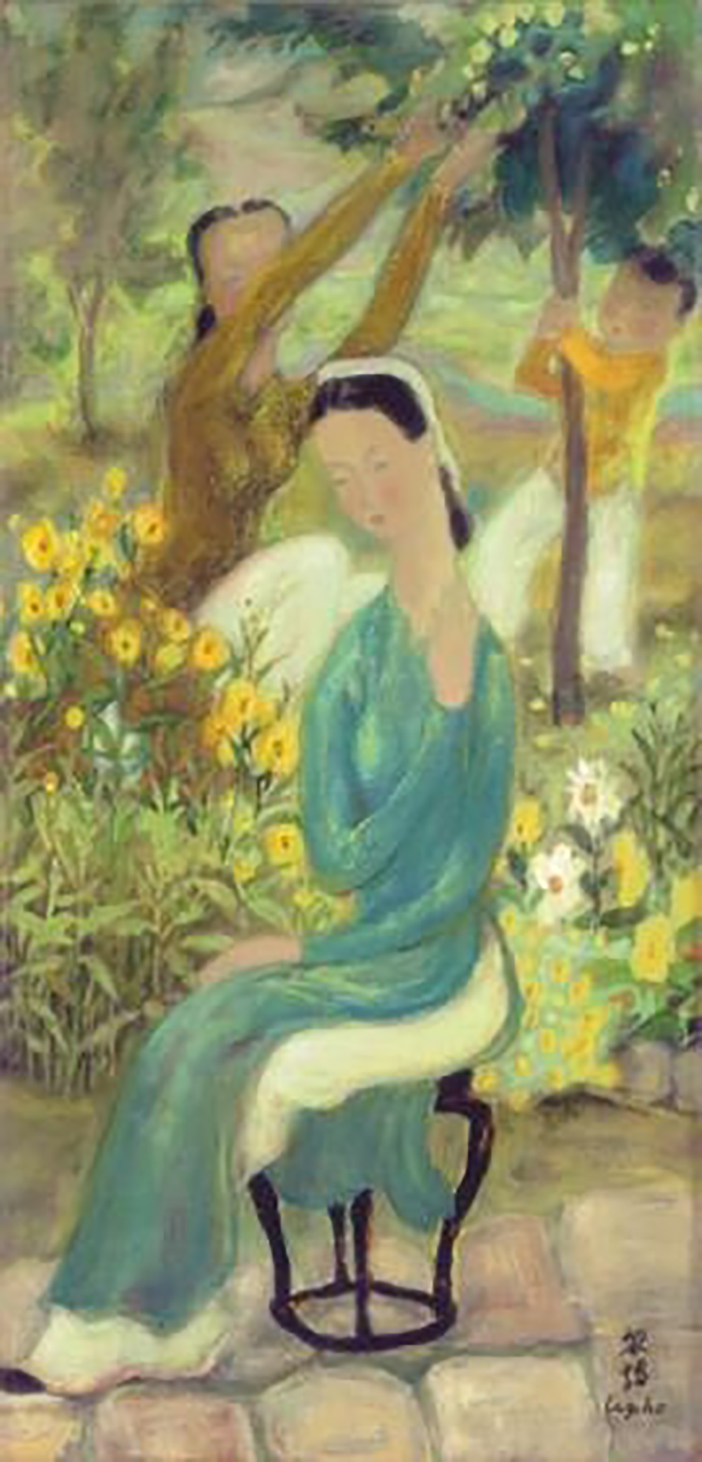 Vietnamese Le Pho painting on canvas VNL0048
