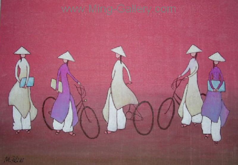 Vietnamese Modern painting on canvas VNP0003