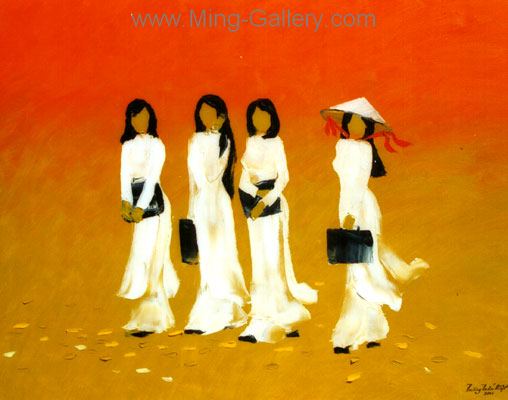 Vietnamese Modern painting on canvas VNP0004