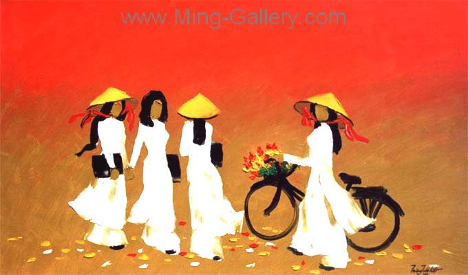 Vietnamese Modern painting on canvas VNP0006