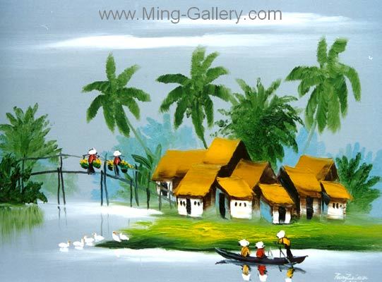 Vietnamese Modern painting on canvas VNP0030