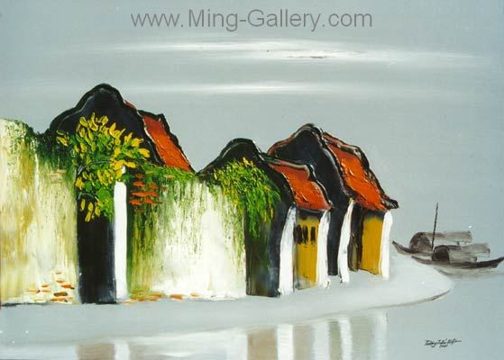 Vietnamese Modern painting on canvas VNP0031