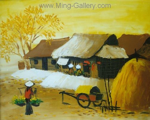 Vietnamese Modern painting on canvas VNP0034