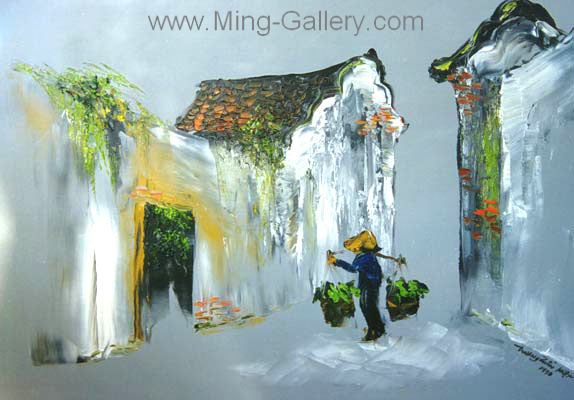 Vietnamese Modern painting on canvas VNP0038