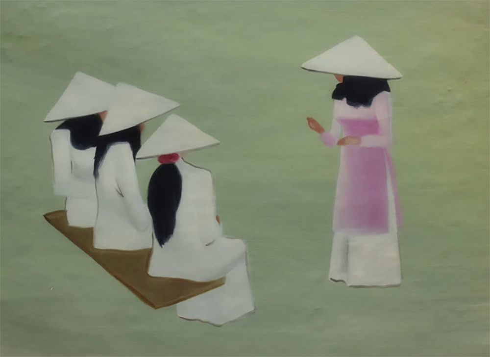 Vietnamese Modern painting on canvas VNP0051