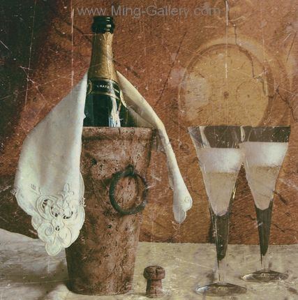 Wine Bottles painting on canvas WIN0016