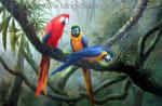 Birds painting on canvas ANB0009