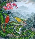 Birds painting on canvas ANB0045