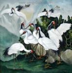 Birds painting on canvas ANB0053