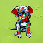  ,  AND0023 Dog Painting for Sale