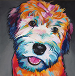  ,  AND0026 Dog Painting for Sale