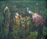 Birds painting on canvas ANE0007