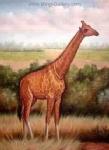  ,  ANG0002 Giraffe Painting for Sale