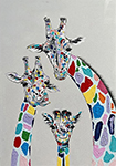 Giraffe painting on canvas ANG0006