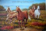 Horses painting on canvas ANH0007
