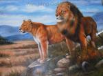 Big Cats painting on canvas ANL0001