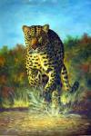 Big Cats painting on canvas ANL0016