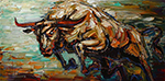 Bulls painting on canvas ANU0001