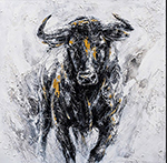 Bulls painting on canvas ANU0009