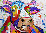 Cows painting on canvas ANW0003