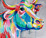 Cows painting on canvas ANW0004