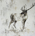 Deer painting on canvas ANX0007